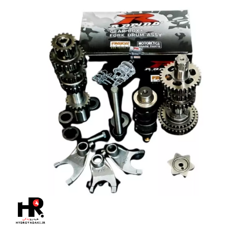 گیربوکس کامل موتور سیکلت راپیدو مدل 5 دنده مناسب برای هوندا بسته 6 عددی2 گیربکس کامل 5 دنده 150 راپیدو - تصویر 1