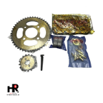 ست دنده زنجیر فولادی با پیچ طبق و بوش توپی هوندا 102 دانه کوکما - تصویر 3