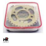 ست دنده زنجیر فولادی با پیچ طبق و بوش توپی هوندا 102 دانه کوکما - تصویر 2